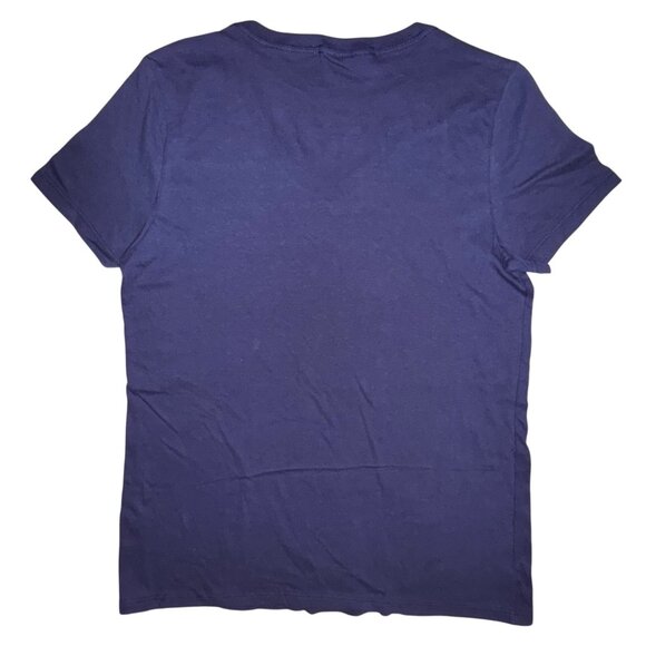 Womens Small University Of Michigan Wolverine’s Football T-Shirt Blue College - Picture 3 of 4